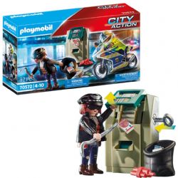 // PLAYMOBIL CITY ACTION - POLICIER AVEC MOTO ET VOLEUR #70572
